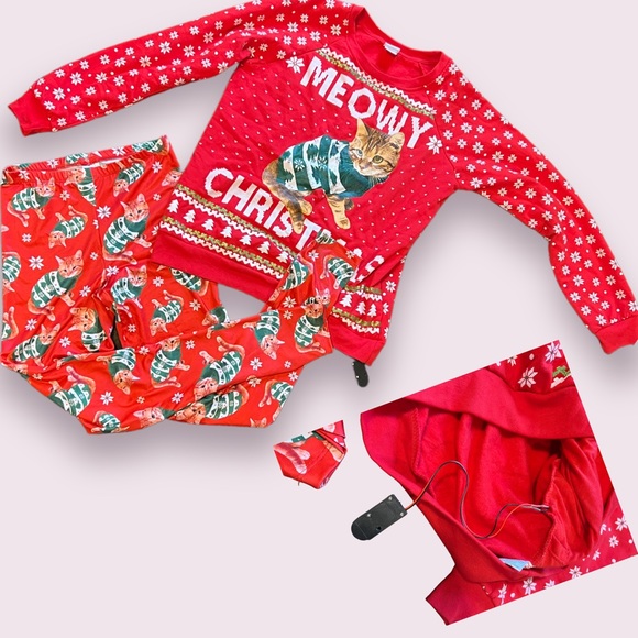 Small ugly Christmas cat sweater and matching leggings - Picture 4 of 6